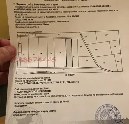 Снимка 2 — Парцел в София, с. Хераково