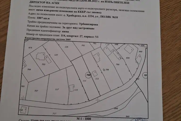 Парцел в София, с. Храбърско