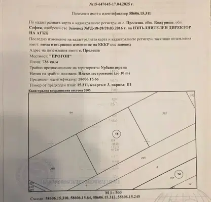Photo 2 — Plot in Sofia, Prolesha