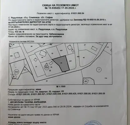 Снимка 4 — Парцел в София, с. Радуловци