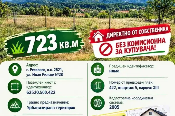 Plot in Kyustendil, Resilovo