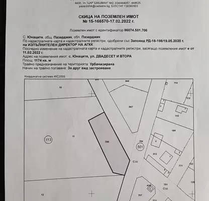 Photo 3 — Plot in Pazardjik, Yunacite