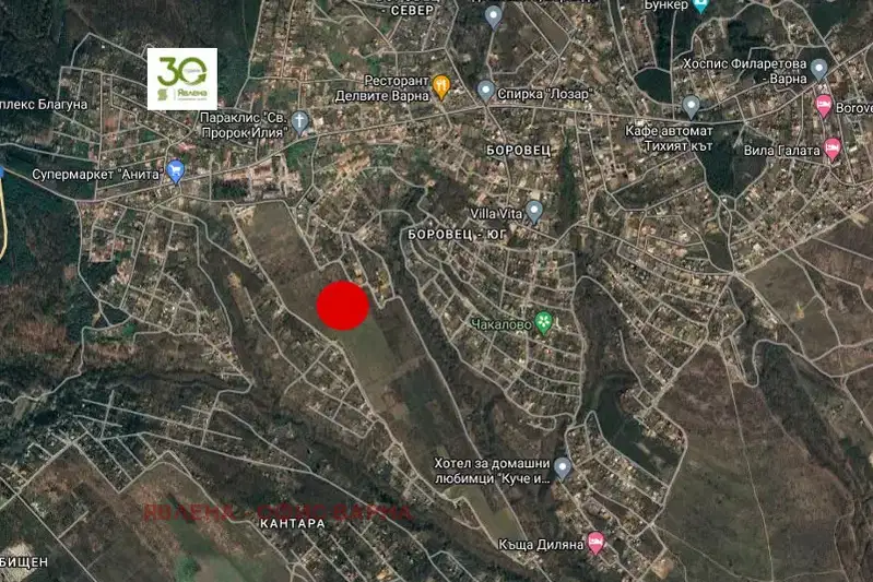 Plot in Varna, Borovec - Yug