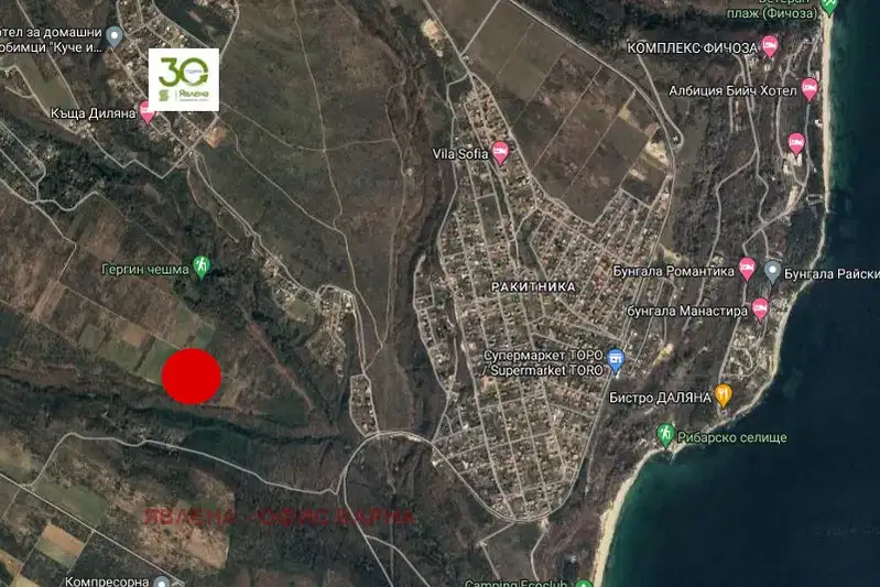 Plot in Varna, Borovec - Yug
