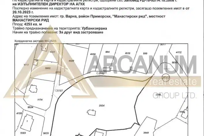 Парцел във Варна, м-т Манастирски рид
