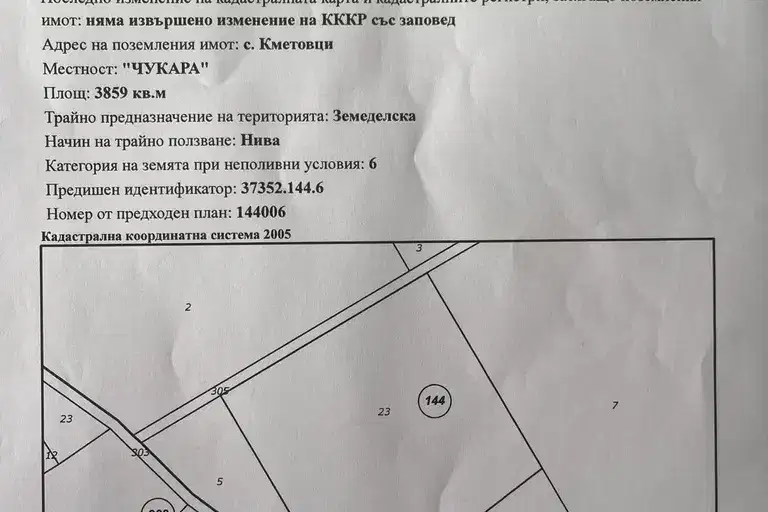Нива в Габрово, с. Кметовци