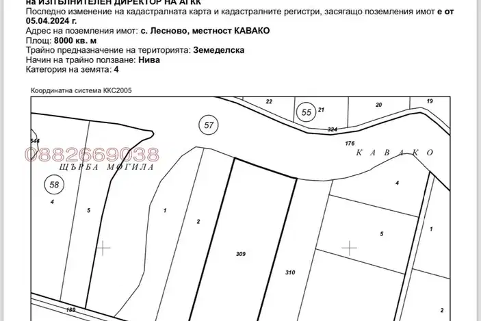 Нива в София, с. Лесново