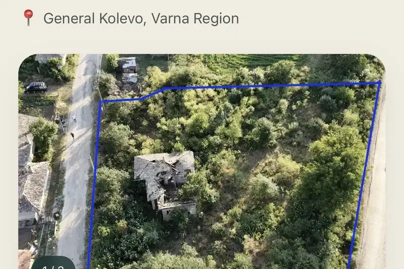 House with 1 room in General Kolevo village with large plot