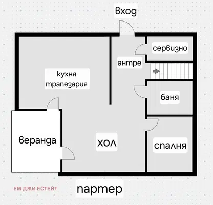 Снимка 4 — Еднофамилна къща с 4 стаи в с. Гурмазово, област София