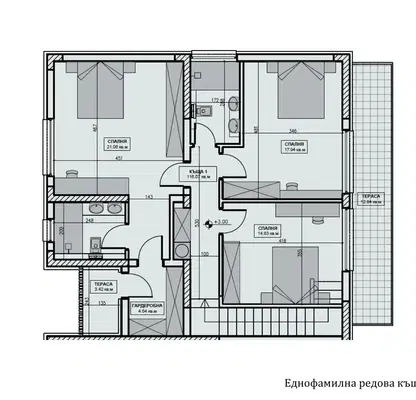 Photo 5 — Terraced house with 4 bedrooms in Pancharevo village, Detski Grad area