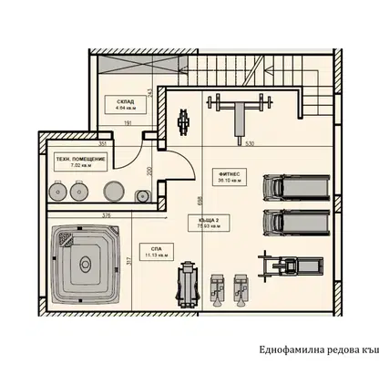 Снимка 2 — Редова къща с 4 спални в с. Панчарево до Англо-американското училище
