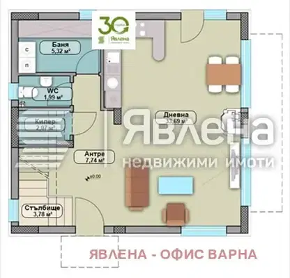 Photo 2 — House with 2 bedrooms in Priseltsi village, Varna region with yard