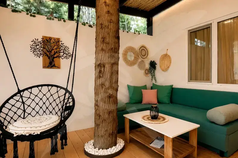 Bungalow with 2 bedrooms in Sozopol with veranda and kitchenette