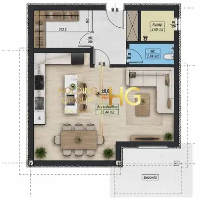 Photo 4 — Modern house with 3 bedrooms and panoramic view in m-t Pchelina, Varna