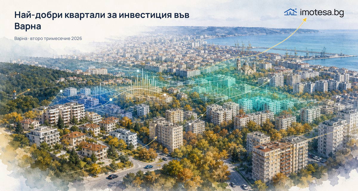 Най-добри квартали за инвестиция във Варна – второ тримесечие 2026