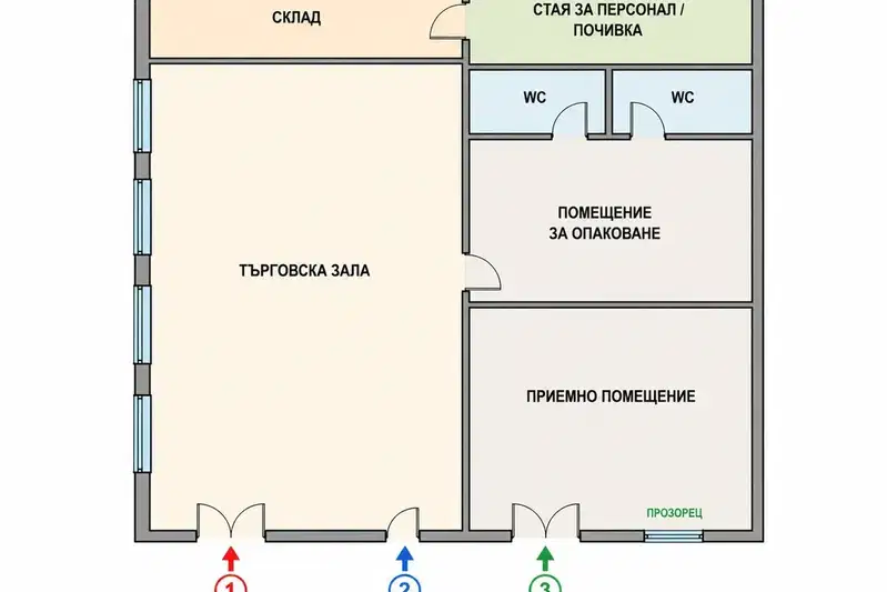 Shop in Burgas, Aitos