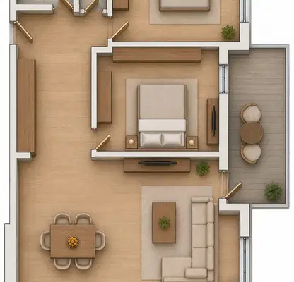 Photo 3 — 3-bedroom apartment in Pazardjik, Promishlena Zona