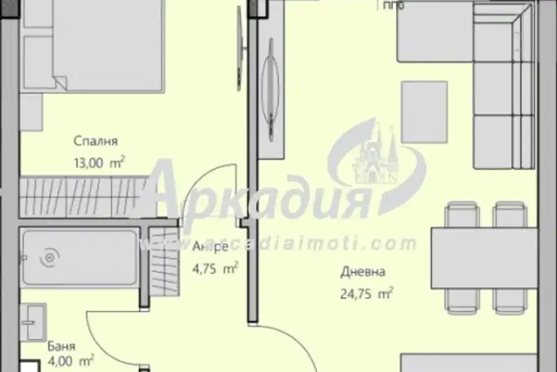 2-bedroom apartment in Plovdiv, Hristo Smirnenski