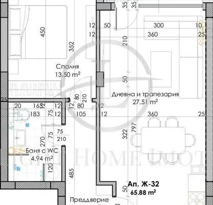 Снимка 3 — Двустаен апартамент в Пловдив, Кючук Париж