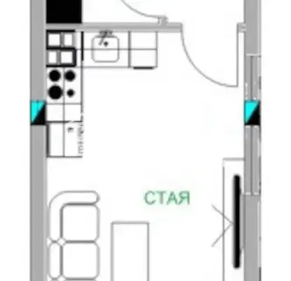 Снимка 5 — Едностаен апартамент с тераса в Младежки Хълм, Пловдив