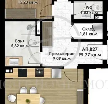 Снимка 5 — Тристаен апартамент в Пловдив, Остромила
