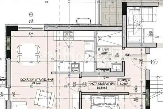 2-bedroom apartment in Novi Iskyr