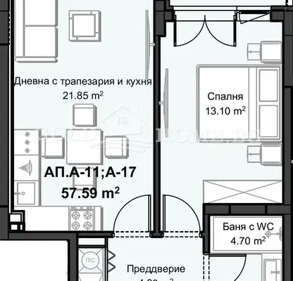 Снимка 5 — Двустаен апартамент в Пловдив, Христо Смирненски