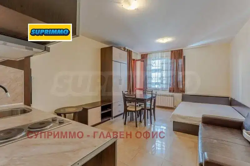 One-room apartment in Belite Brezi with large glazed terrace