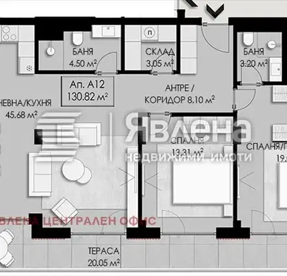 Photo 5 — Three-room apartment in Dragalevtsi with Vitosha view
