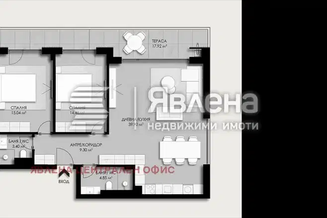 3-bedroom apartment in Sofia, Dragalevci