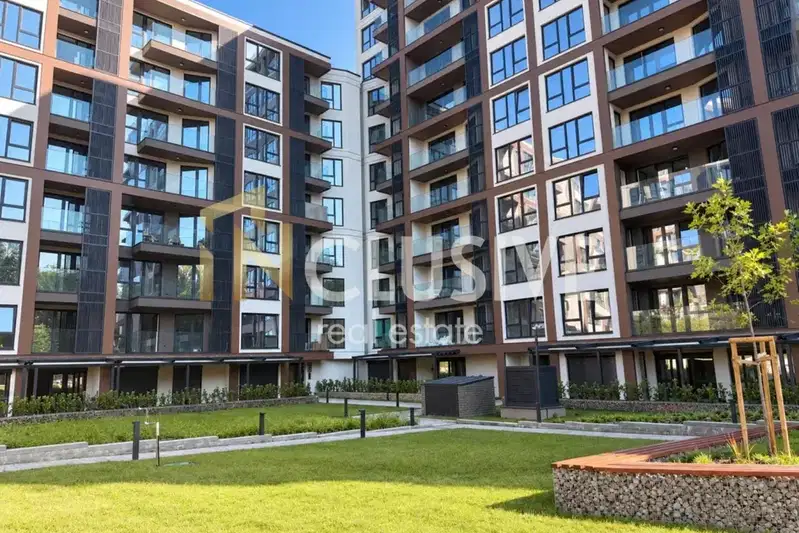 Two-room apartment in Krasno selo with terrace and parking space