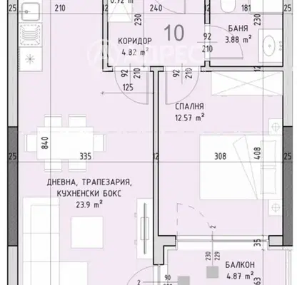 Снимка 2 — Двустаен апартамент в София, Малинова долина