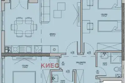 3-bedroom apartment in Sofia, Malinova Dolina
