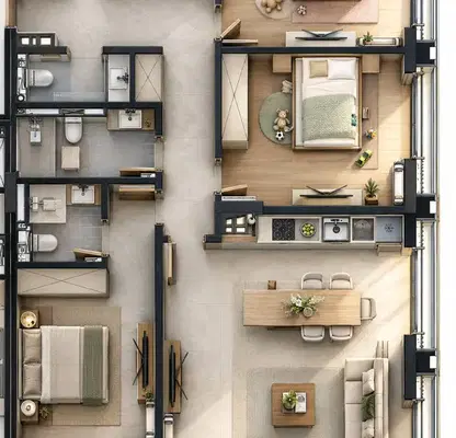 Photo 3 — 4-room apartment in Malinova Dolina with underfloor heating