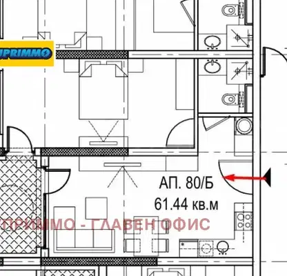 Photo 2 — Two-room apartment in Obelya 2 with terrace and elevator