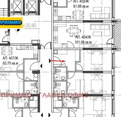 Photo 2 — Spacious 3-room apartment in Obelya 2 with panoramic terrace