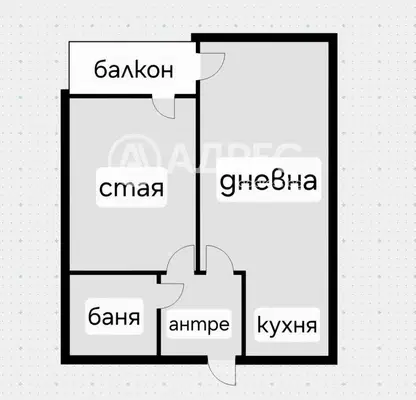 Photo 4 — Two-room apartment in Suhata reka with terrace and garage