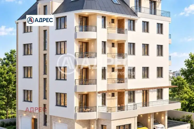 Two-room apartment near Grand Mall in Varna with parking space