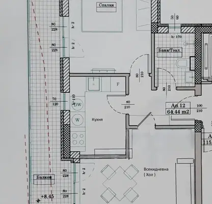 Photo 3 — Two-room apartment in Kaisieva Gradina, Varna with large terrace