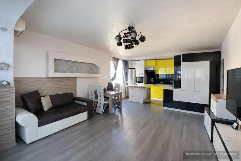 Two-room apartment in Levski, Varna on the third floor