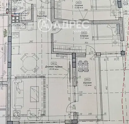 Снимка 3 — Двустаен апартамент с тераса и морска панорама в м-т Акчелар, Варна
