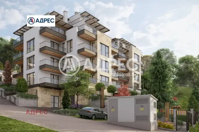 Two-room apartment with terrace and sea view in m-t Akchelar