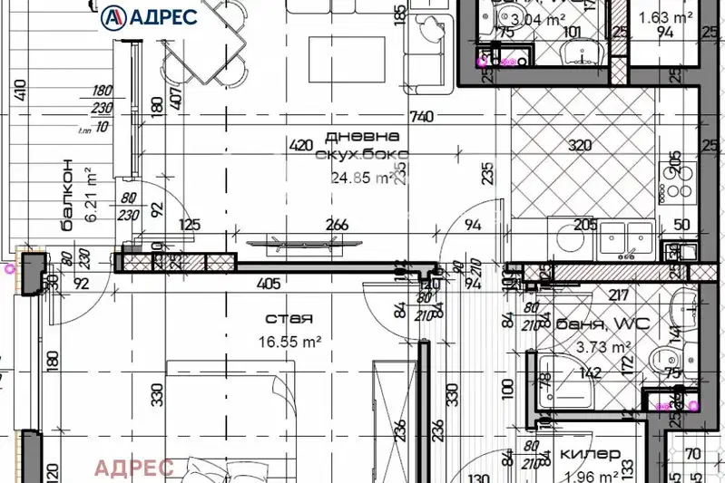 2-bedroom apartment in Varna, Mladost 1