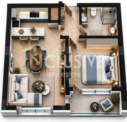 Photo 2 — Two-room apartment with loggia in Pobeda district, Varna