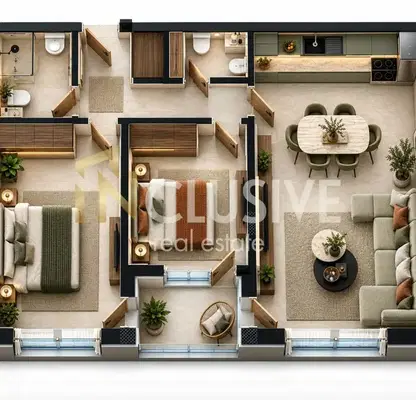 Photo 2 — Three-room apartment with dual aspect in Pobeda, Varna