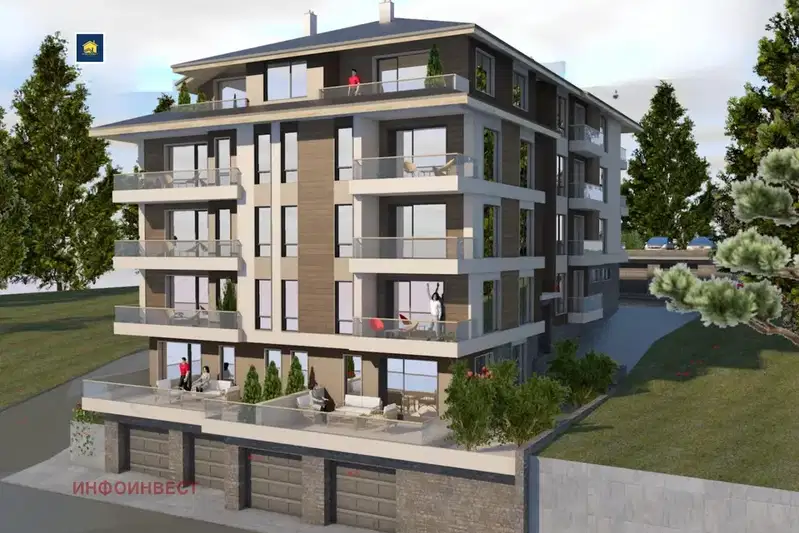 One-room apartment in Velingrad with mountain view