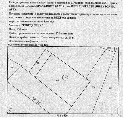 Снимка 2 — Парцел в Перник, с. Рударци