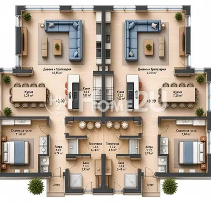 Photo 2 — Urban house with 4 bedrooms and sea view in Pomorie