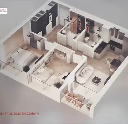 Photo 3 — Three-room apartment in Malinova Dolina with balcony and parking space