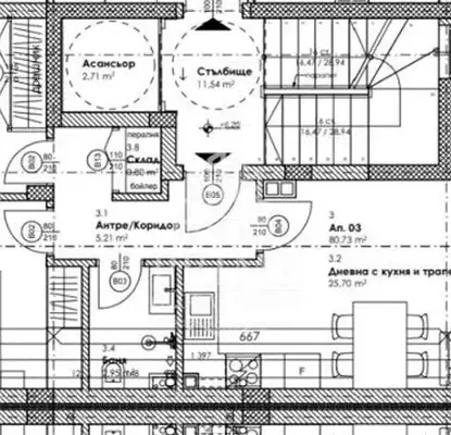 Снимка 2 — Тристаен апартамент с две тераси в Меден рудник, Бургас